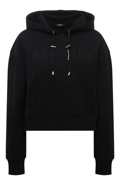 Женский хлопковое худи BALMAIN, арт. XF1JP000BB03