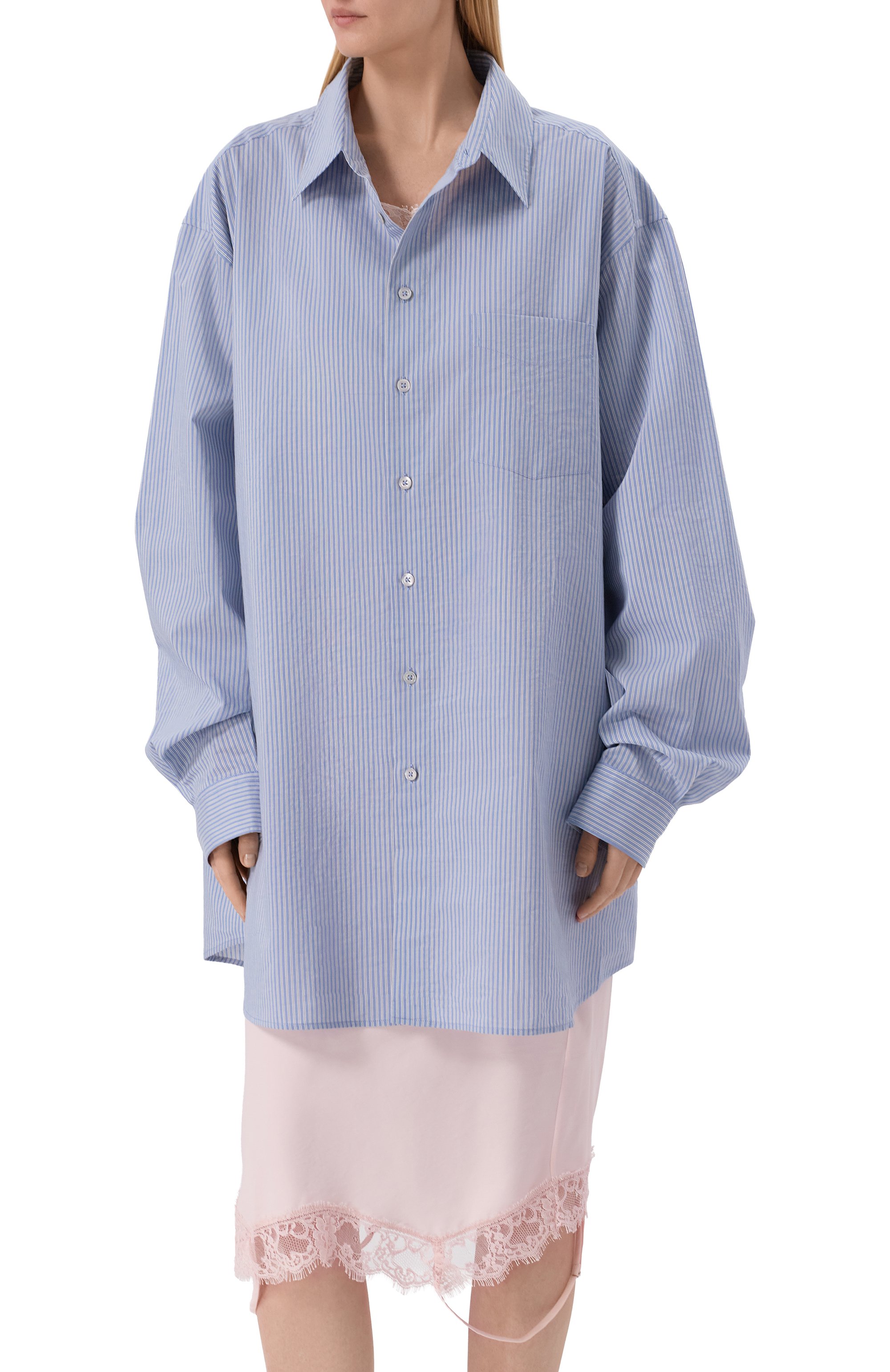 Рубашка из хлопка и шелка MAISON MARGIELA, арт. S51DT0025/M35751, фото 3