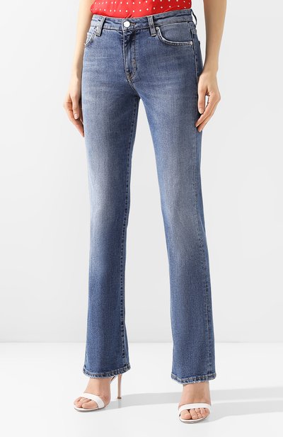 Расклешенные джинсы TWO WOMEN IN THE WORLD синего цвета по цене 22600 руб., арт. VIVIANA/UVYJ6, фото 3 Расклешенные джинсы TWO WOMEN IN THE WORLD, арт. VIVIANA/UVYJ6, фото 3