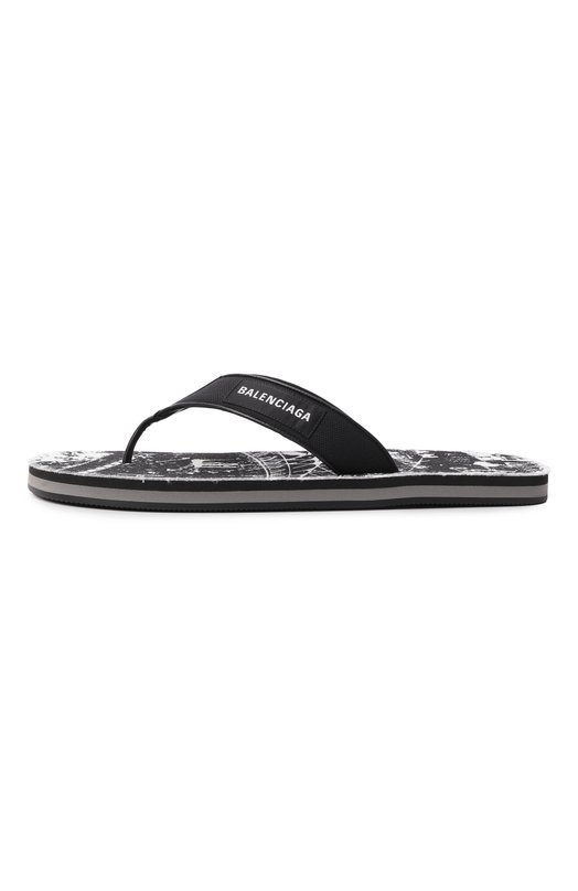 Текстильные шлепанцы Sunset Balenciaga 841422/W14S2 Чёрный  841422/W14S2 Фото 4