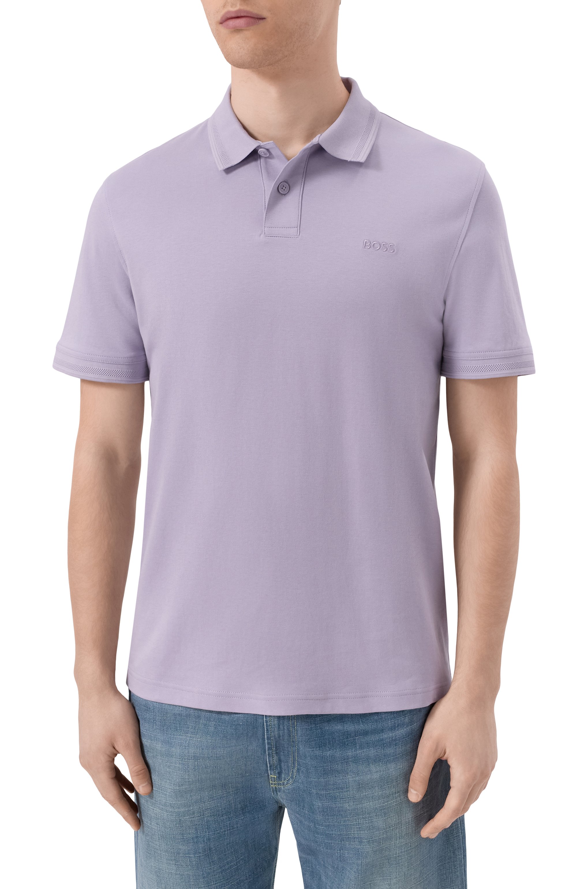 Хлопковое поло BOSS ORANGE, арт. 50520109, фото 3