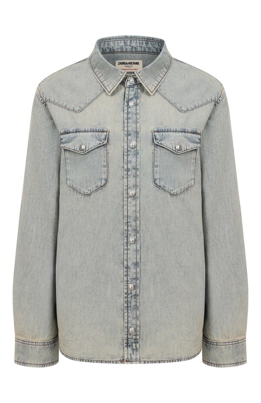Джинсовая рубашка Zadig and Voltaire WWSH02275 Голубой WWSH02275