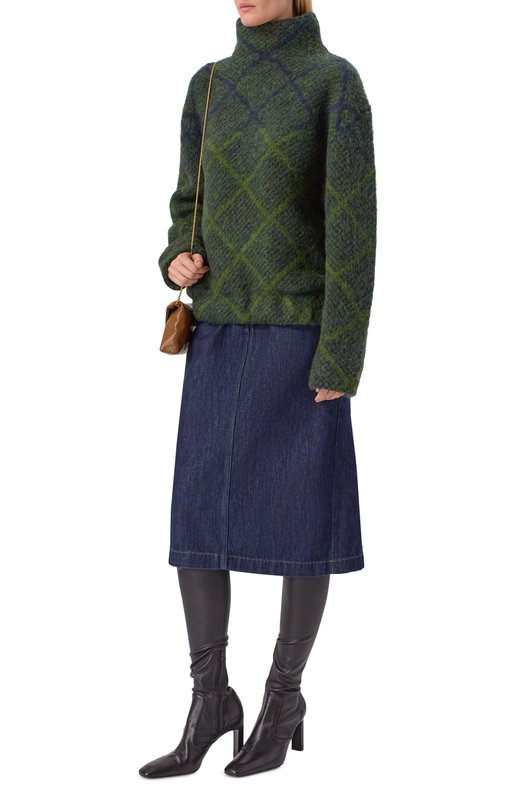 Шерстяной свитер Dries Van Noten 252-011227-2709 Зелёный  252-011227-2709 Фото 2