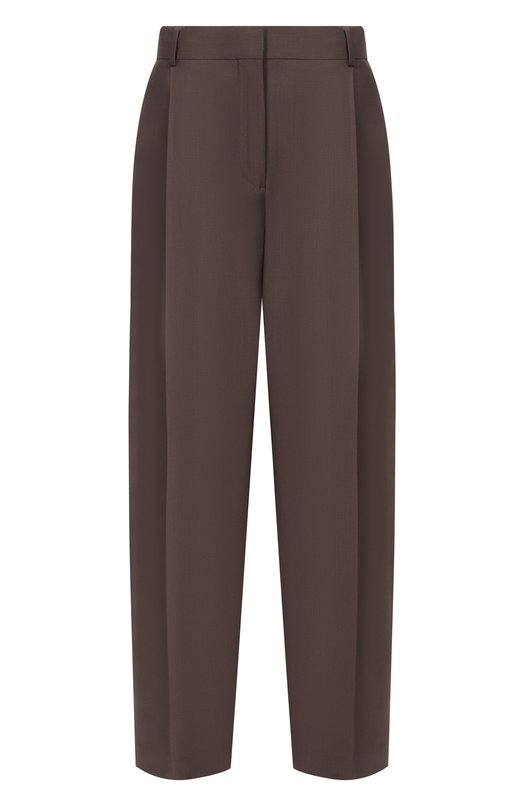 Шерстяные брюки TOTEME 261-WRB0340-FB0552 Коричневый 261-WRB0340-FB0552