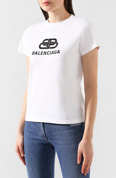 Хлопковая футболка BALENCIAGA, арт. 583245/TEV48, фото 3