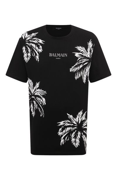 Мужская хлопковая футболка BALMAIN, арт. DH1EG000/GD76