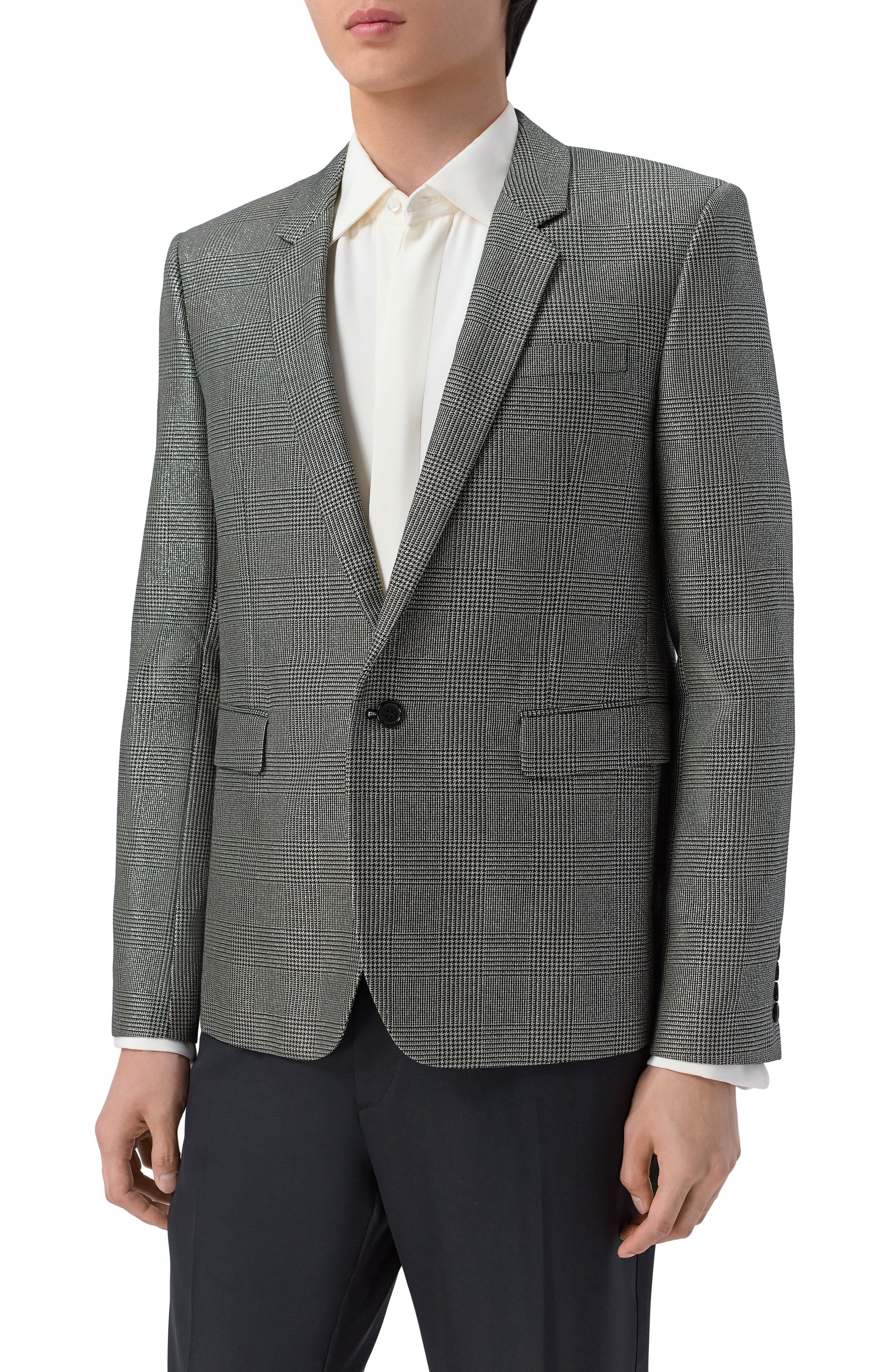 Пиджак из шерсти и вискозы SAINT LAURENT, арт. 600331/Y1B55, фото 3