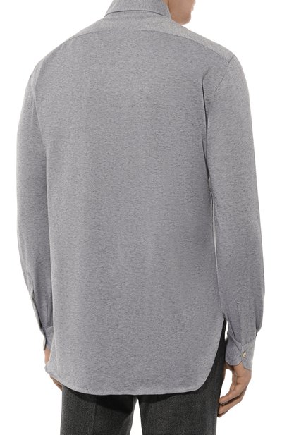 Хлопковая рубашка KITON, арт. UCIH07018, фото 4