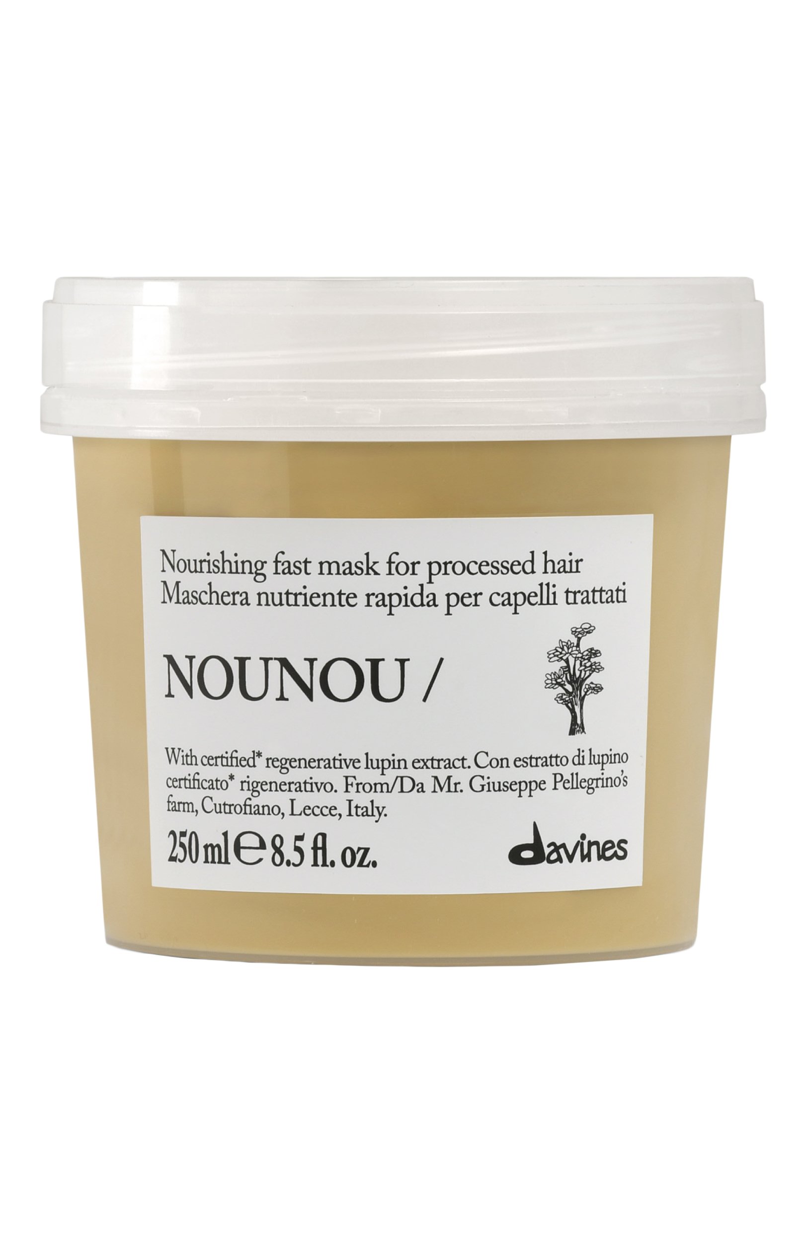 Питательная экспресс-маска для химически поврежденных волос nounou (250ml) DAVINES, арт. 70034, фото 1