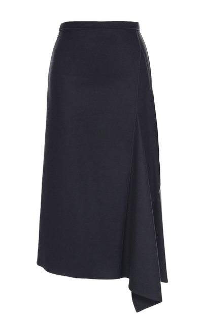 Шерстяная юбка-миди асимметричного кроя MONCLER, арт. B2-093-25638-00-57884, фото 1