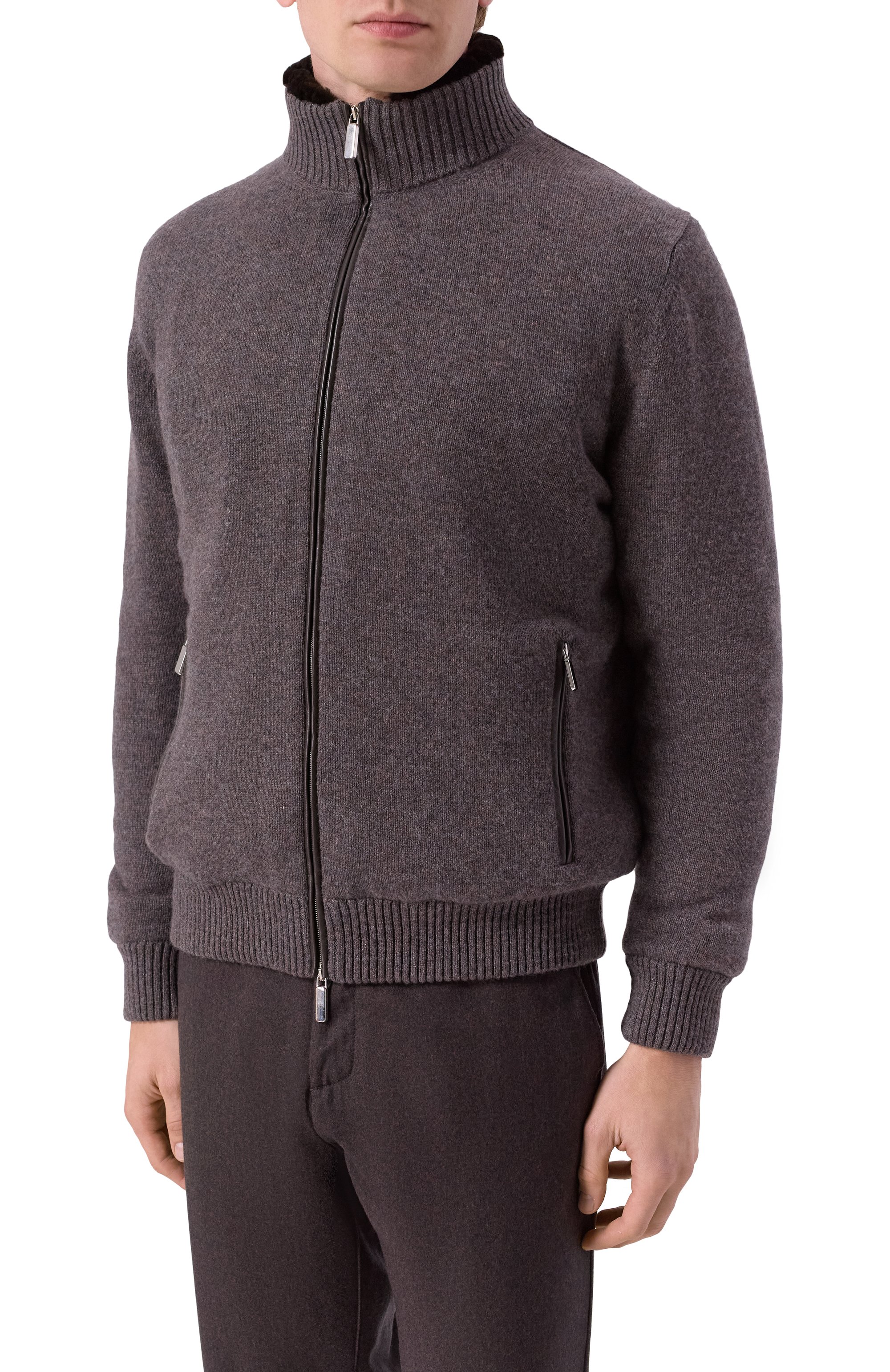 Кардиган с подкладкой из бобра ANDREA CAMPAGNA, арт. WU26WS510-09C-FWSPC1, фото 3