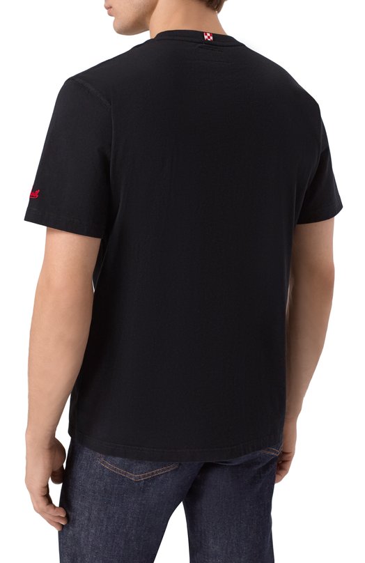 Хлопковая футболка MC2 Saint Barth ARN0001-02771I/ARN0TT Чёрный  ARN0001-02771I/ARN0TT Фото 4