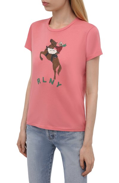 Хлопковая футболка POLO RALPH LAUREN, арт. 211843238, фото 3