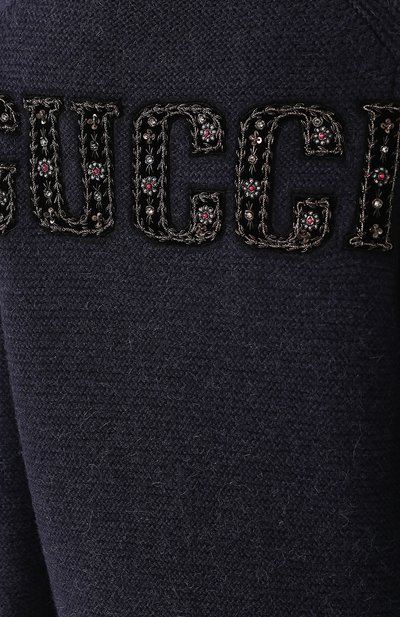 Шерстяной кардиган с контрастной отделкой GUCCI, арт. 543419/X930B, фото 5