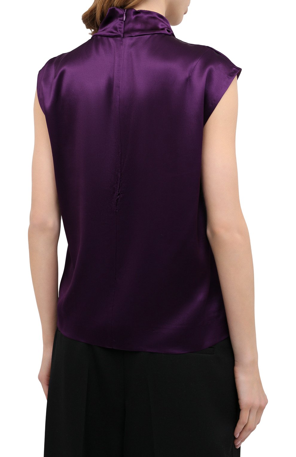 Топ из вискозы DRIES VAN NOTEN фиолетового цвета по цене 35650 руб., арт. 202-10756-1042, фото 4 Топ из вискозы DRIES VAN NOTEN, арт. 202-10756-1042, фото 4
