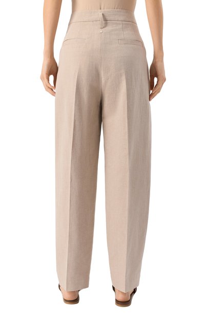 Брюки из хлопка и льна LORENA ANTONIAZZI, арт. E2536PA63A/9715, фото 4