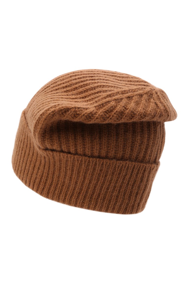 Мужская шерстяная шапка MAISON MARGIELA коричневого цвета, арт. S50TC0053/S17849 | Фото 2 (Материал: Шерсть, Текстиль; Кросс-КТ: Трикотаж; Нос: Не проставлено)