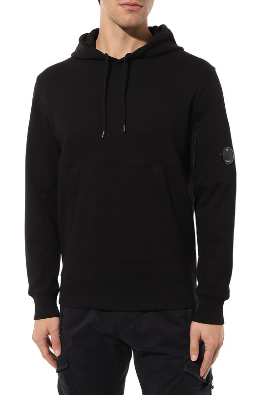 Хлопковое худи C.P. Company 15CMSS023A005086W Чёрный  15CMSS023A005086W Фото 3