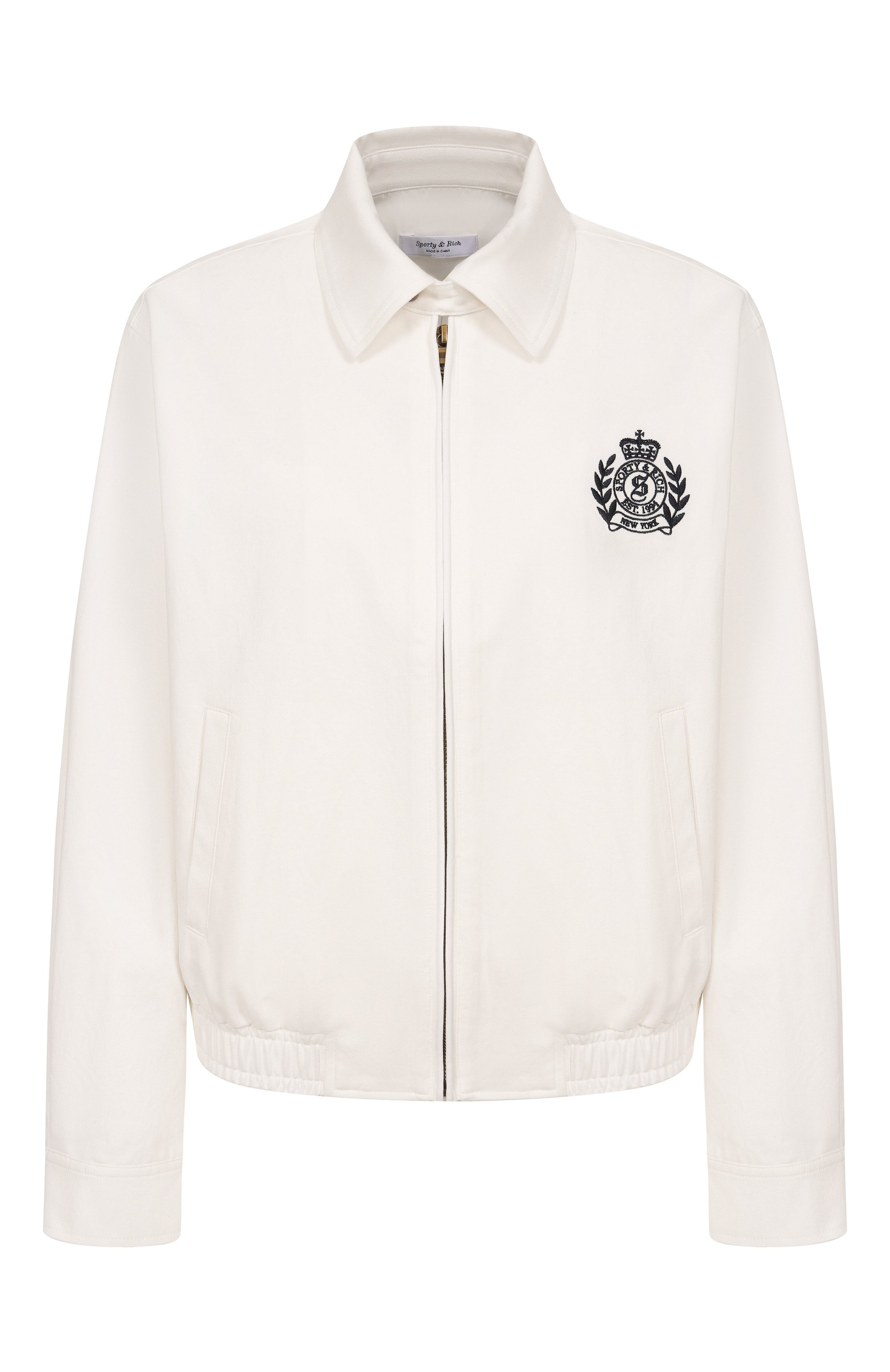 Хлопковый бомбер SPORTY AND RICH, арт. 0W02876243WH37, фото 1