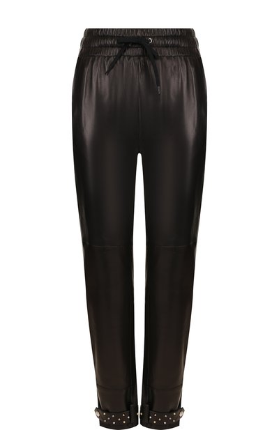 Женские укороченные кожаные брюки с эластичным поясом GIVENCHY, арт. BW5060607D