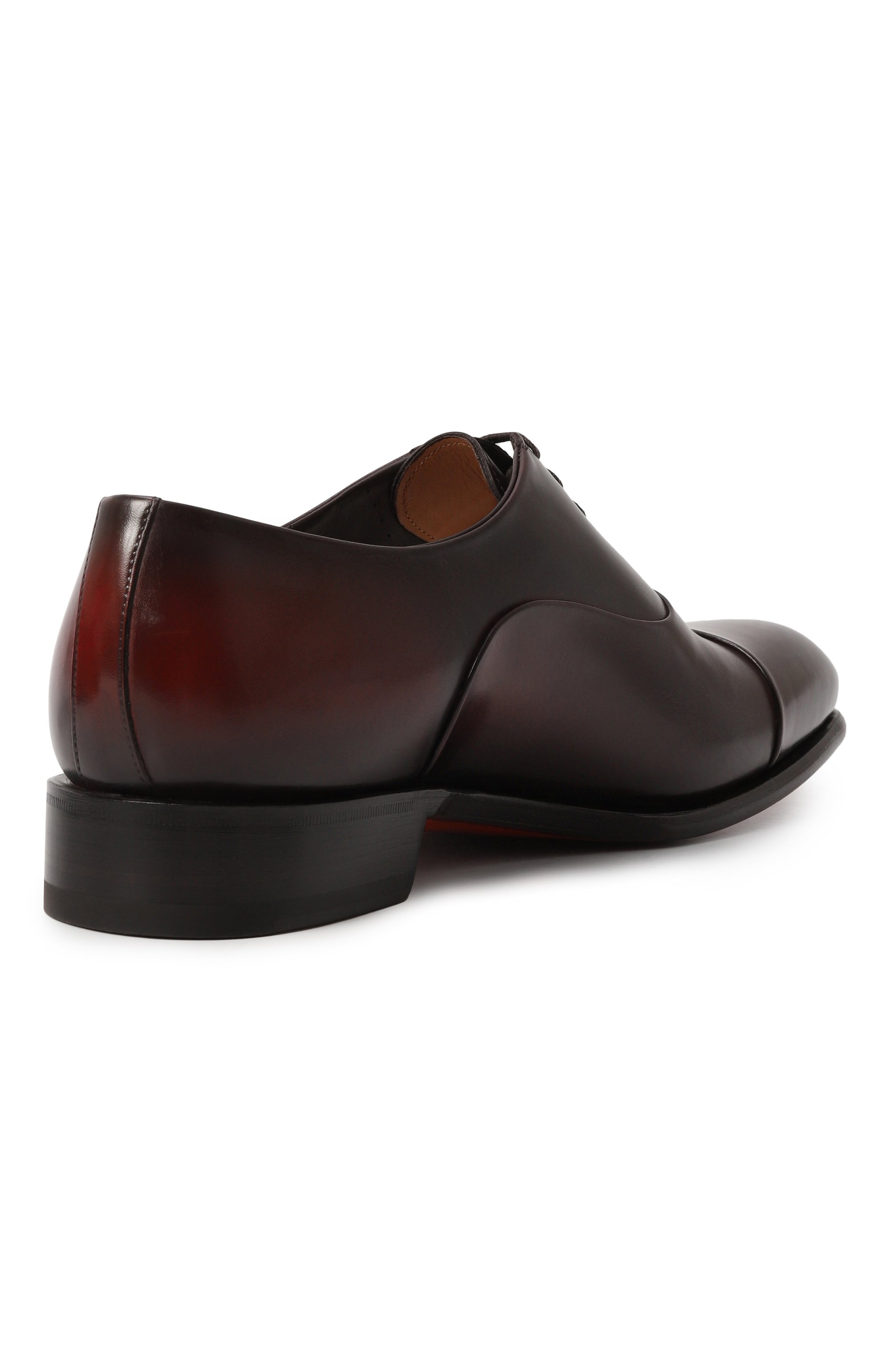 Кожаные оксфорды carter SANTONI бордового цвета по цене 113500 руб., арт. MCCG12621MC1HVSY, фото 5 Кожаные оксфорды carter SANTONI, арт. MCCG12621MC1HVSY, фото 5