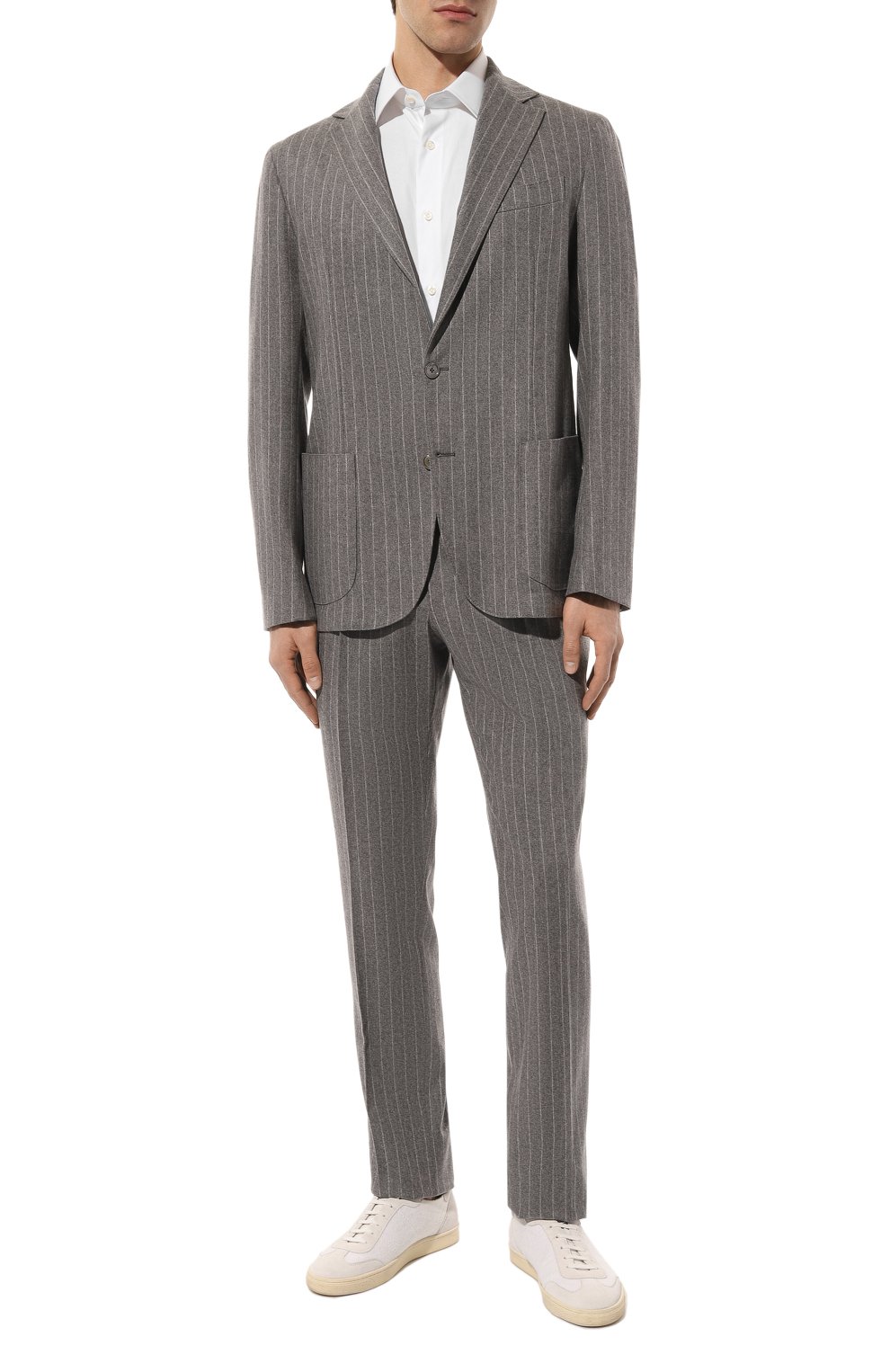 Хлопковая сорочка GIAMPAOLO белого цвета по цене 26250 руб., арт. 608/TS15014, фото 2 Хлопковая сорочка GIAMPAOLO, арт. 608/TS15014, фото 2