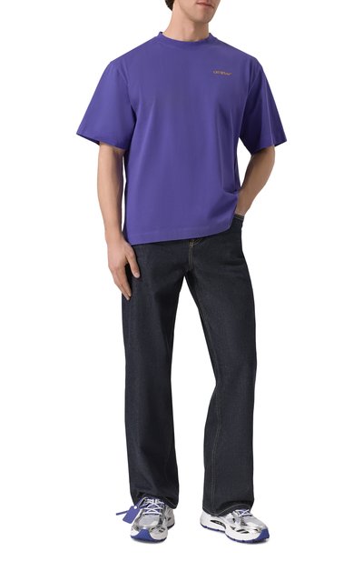 Комбинированные кроссовки be right back OFF-WHITE, арт. 0MIA295S25FAB005, фото 2