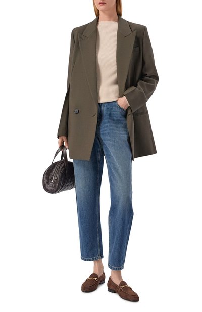 Замшевые лоферы DOUCAL'S темно-коричневого цвета по цене 59950 руб., арт. DD8878MEGNUZ278N, фото 3 Замшевые лоферы DOUCAL'S, арт. DD8878MEGNUZ278N, фото 3