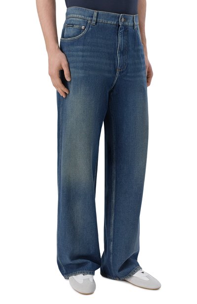 Джинсы over DOLCE & GABBANA синего цвета по цене 111500 руб., арт. GP18LD/G80V1, фото 3 Джинсы over DOLCE & GABBANA, арт. GP18LD/G80V1, фото 3