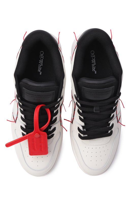Кожаные кеды Out of Office Off-White 0MIA189F25LEA00D Белый  0MIA189F25LEA00D Фото 6