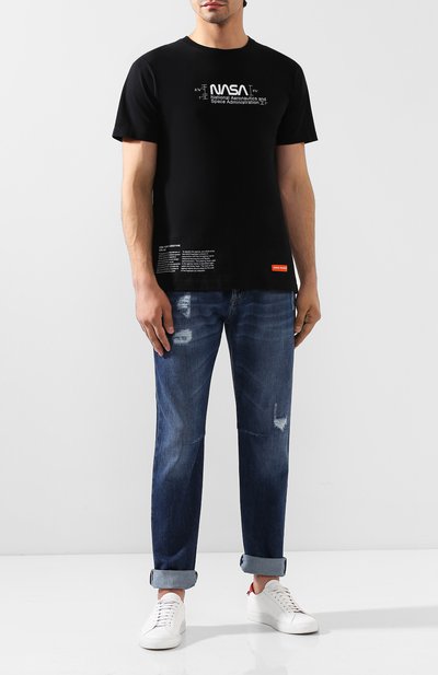 Хлопковая футболка HERON PRESTON, арт. HMAA004F197600181001, фото 2