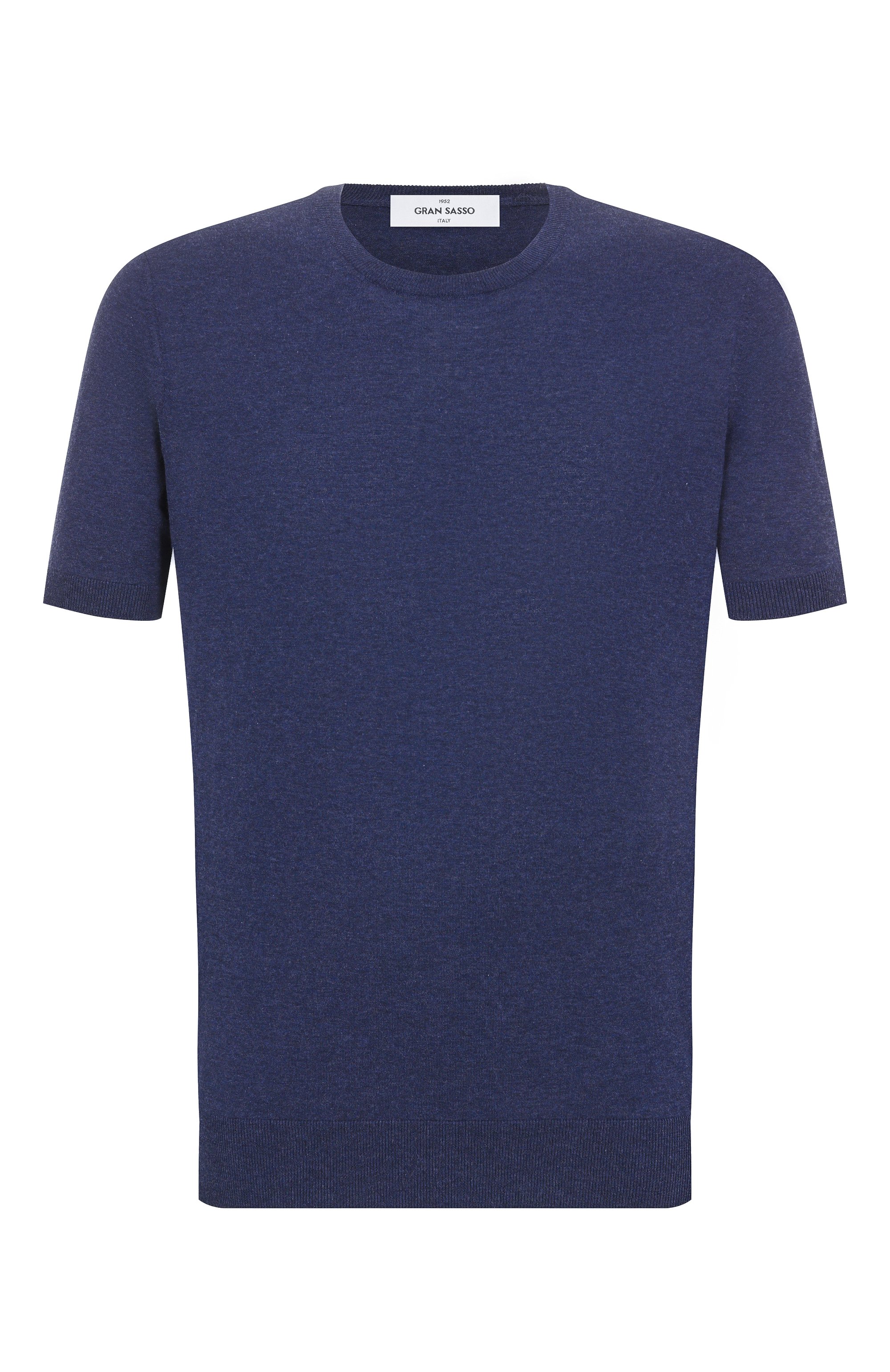 Хлопковый джемпер GRAN SASSO темно-синего цвета по цене 26050 руб., арт. 43154/20731, фото 1 Хлопковый джемпер GRAN SASSO, арт. 43154/20731, фото 1