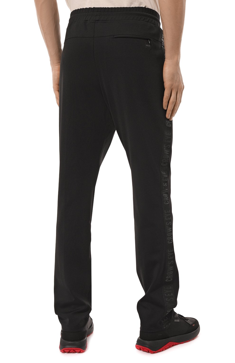 Брюки CROW’S EYE черного цвета по цене 34580 руб., арт. L.E. 5, фото 4 Брюки CROW’S EYE, арт. L.E. 5, фото 4