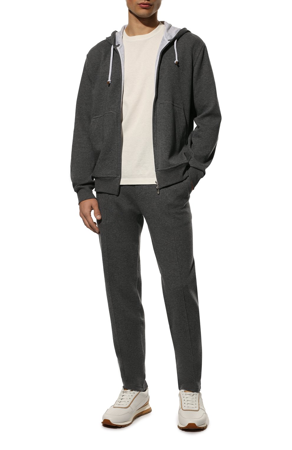 Хлопковая толстовка BRUNELLO CUCINELLI, арт. M0T319069G, фото 2