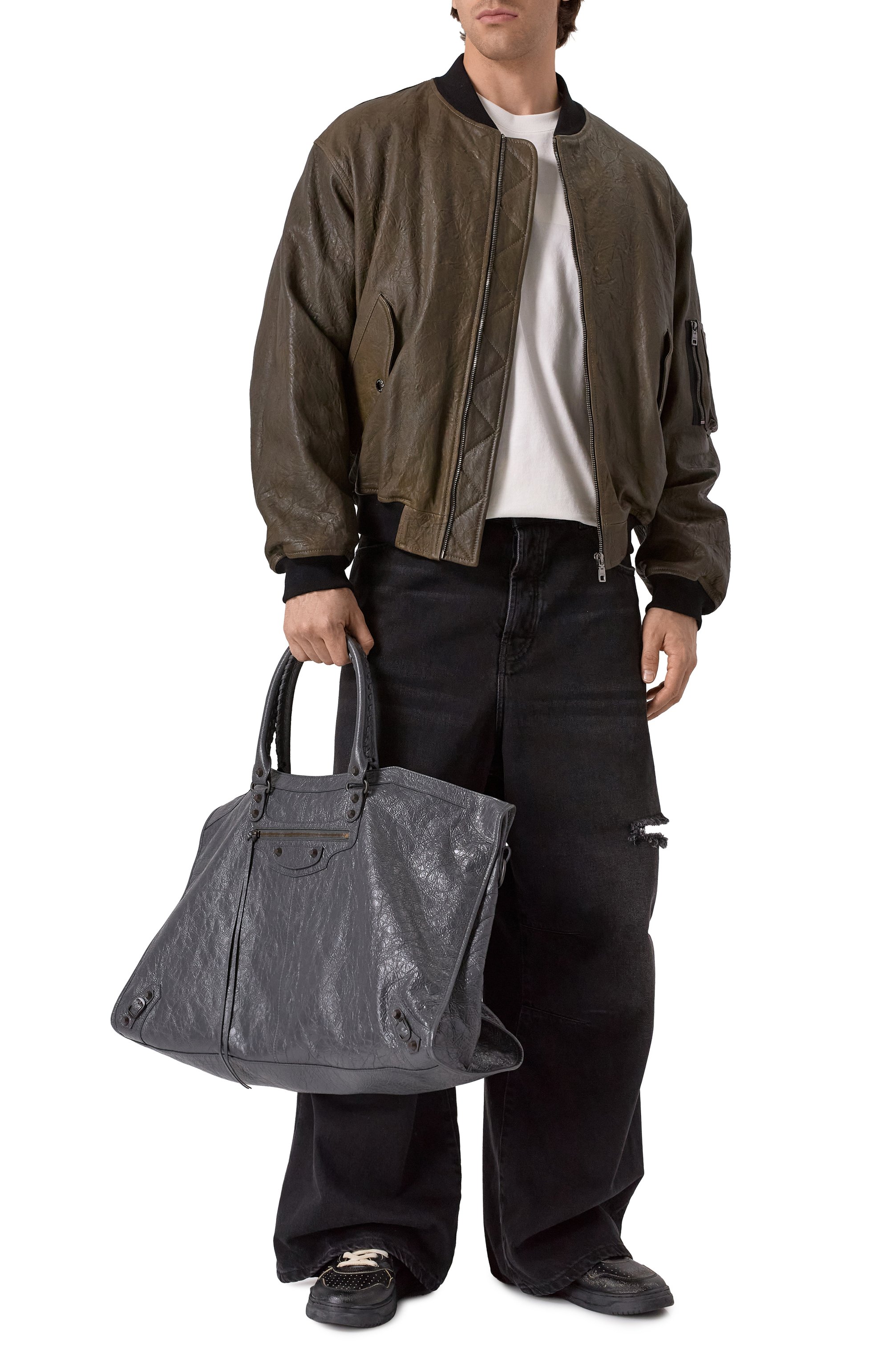 Сумка le city travel BALENCIAGA темно-серого цвета по цене 498000 руб., арт. 810364/2ABEK, фото 7 Сумка le city travel BALENCIAGA, арт. 810364/2ABEK, фото 7