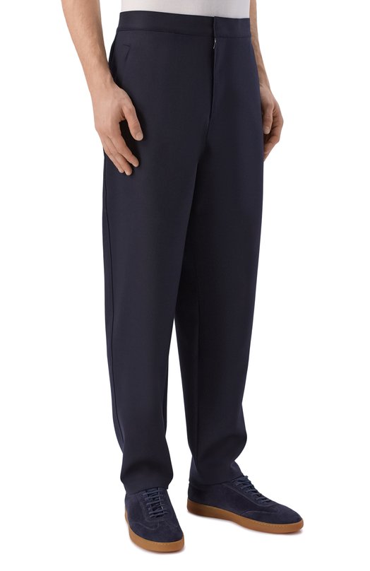 Шерстяные брюки Loro Piana FAP0598 Синий  FAP0598 Фото 3