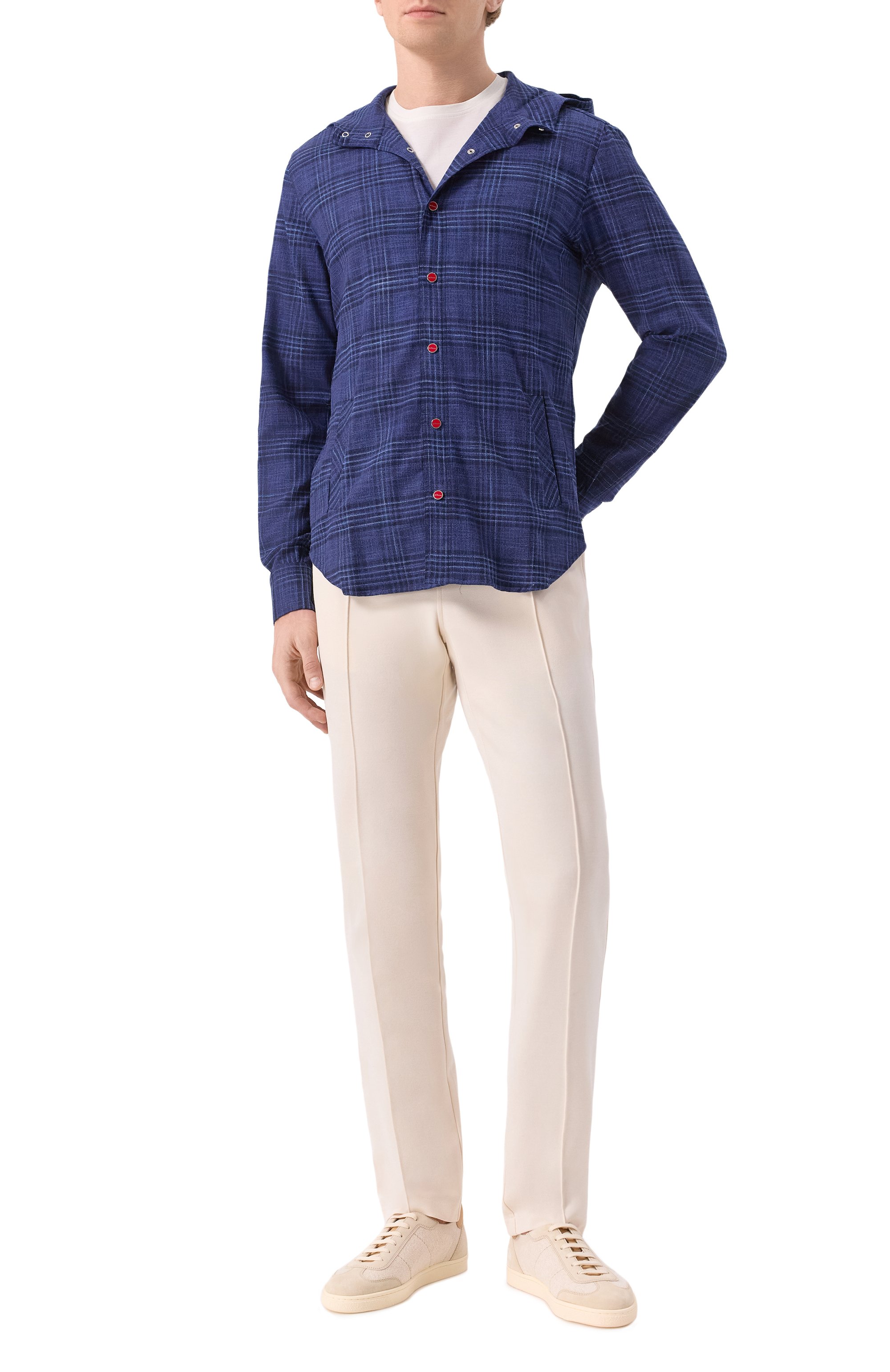 Рубашка из шерсти и шелка KITON, арт. UMCMARK0617E19, фото 2