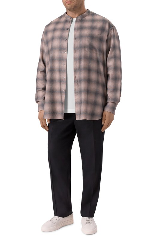 Рубашка из хлопка и лиоцелла Giorgio Armani GM002313/TE17692 Бежевый  GM002313/TE17692 Фото 2