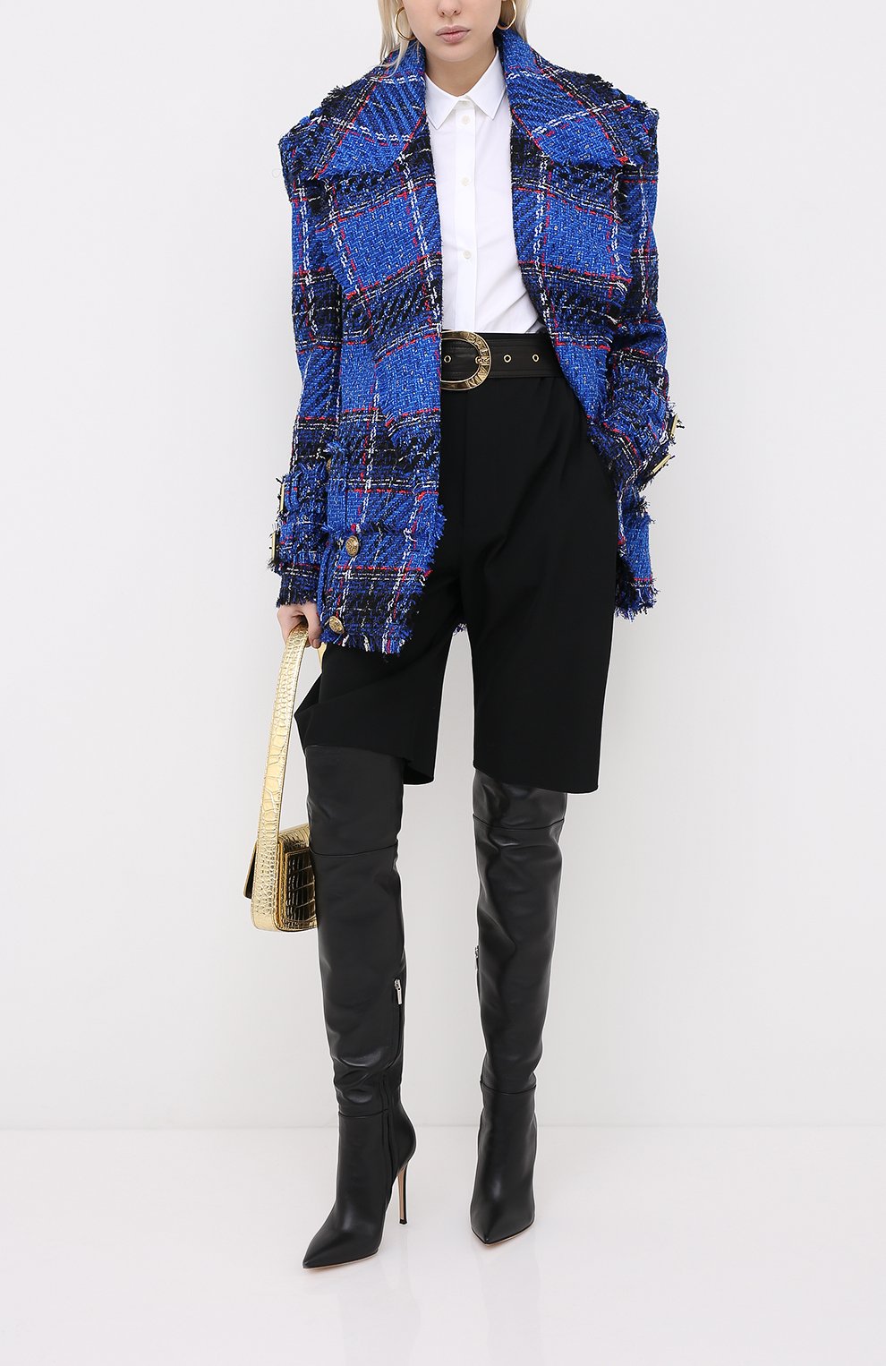 Кожаные ботфорты на шпильке GIANVITO ROSSI, арт. G80698.15RIC.NVINER0, фото 2