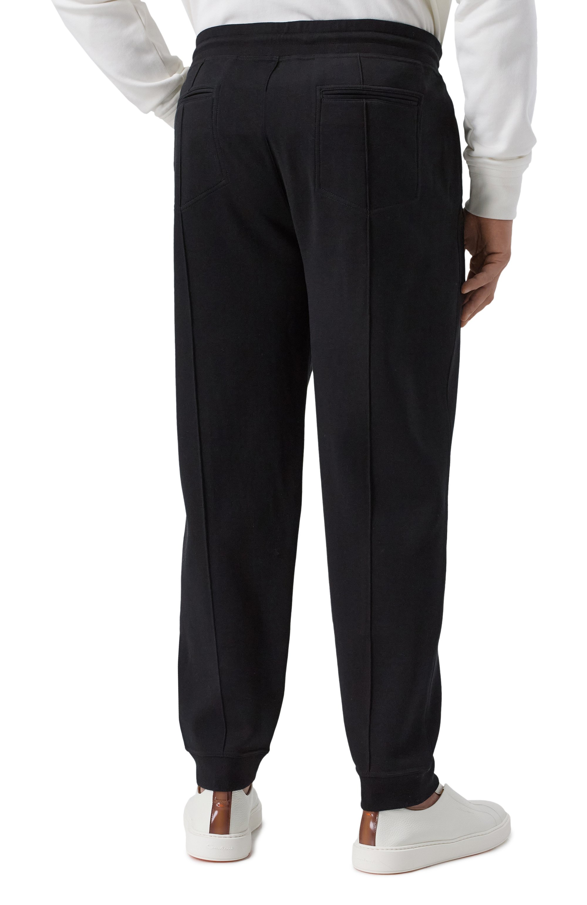 Джоггеры из хлопка и кашемира BRUNELLO CUCINELLI, арт. MM8313271W, фото 4