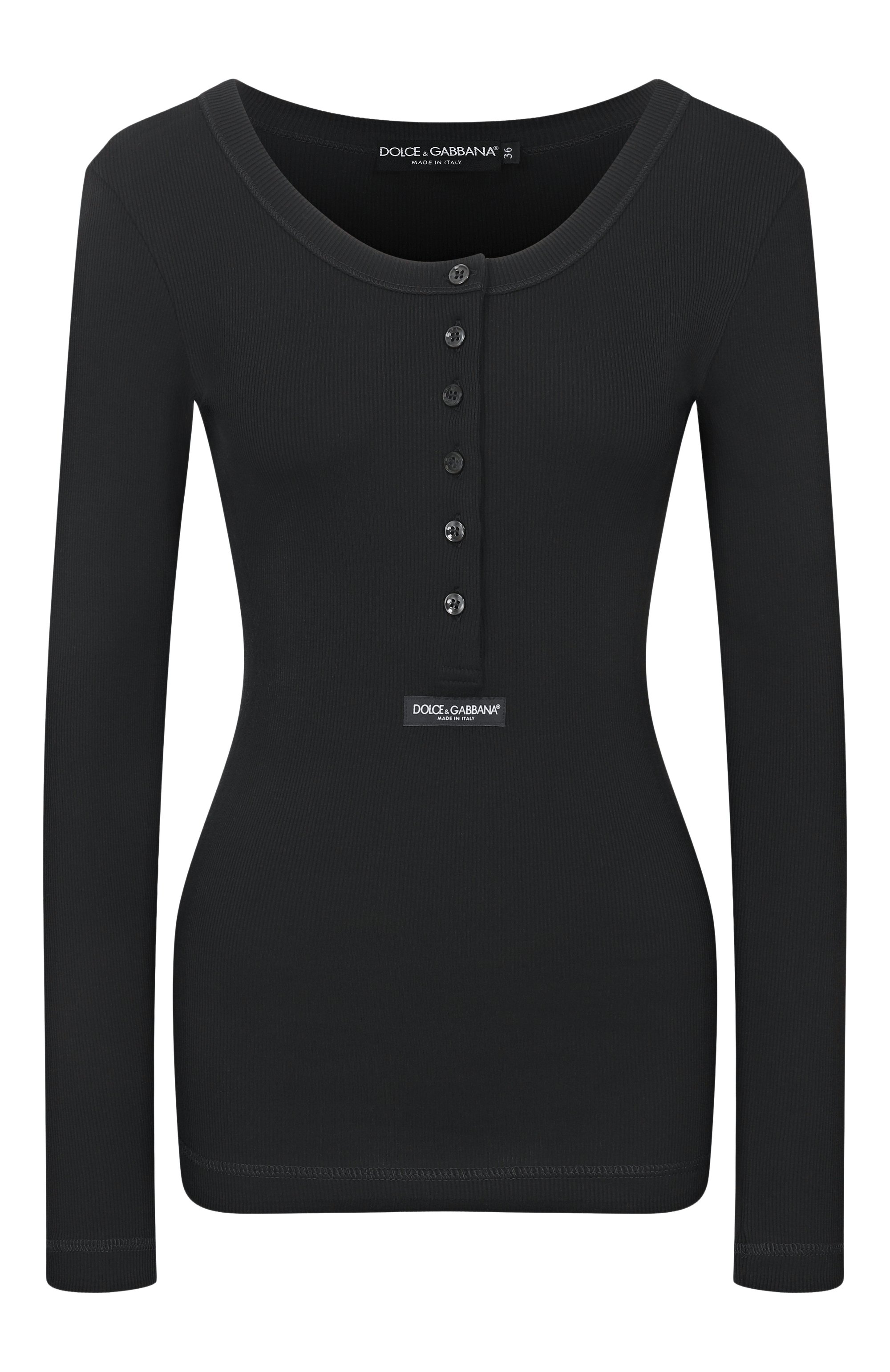 Хлопковый лонгслив-хенли DOLCE & GABBANA, арт. F8W44T/FU7AV, фото 1