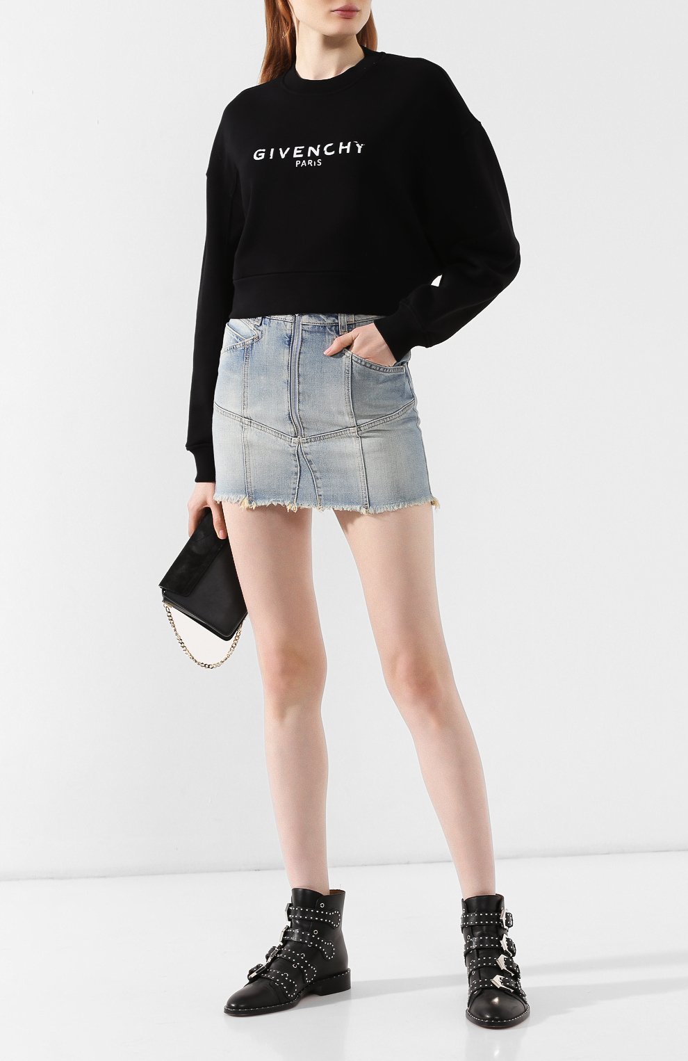 Хлопковый свитшот GIVENCHY, арт. BWJ00D3Z0Y, фото 2
