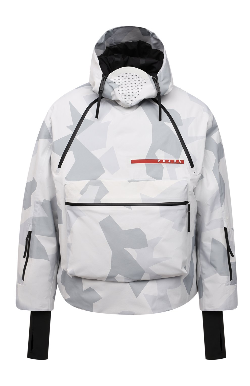 Утепленный анорак PRADA серого цвета по цене 530000 руб., арт. SGB799-1YYU-F0K44-202, фото 1 Утепленный анорак PRADA, арт. SGB799-1YYU-F0K44-202, фото 1