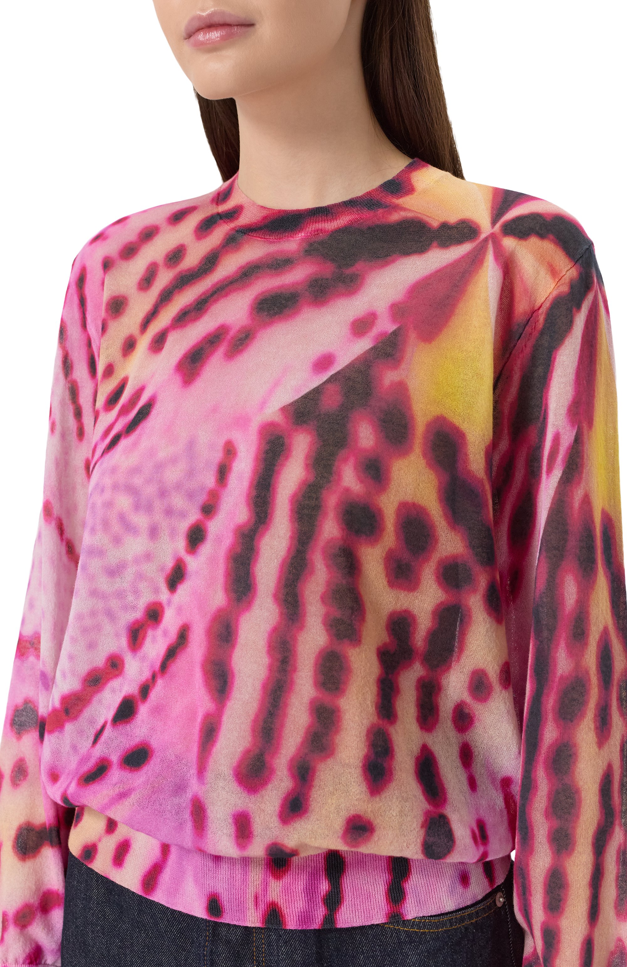 Хлопковый пуловер DRIES VAN NOTEN, арт. 251-011246-1712, фото 5