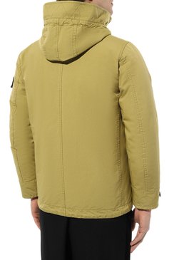 Мужская пуховик STONE ISLAND желтого цвета, арт. 751541649 | Фото 4 (Материал сплава: Проставлено; Материал внешний: Синтетический материал; Материал подклада: Синтетический материал; Длина (верхняя одежда): Короткие; Материал утеплителя: Пух и перо; Драгоценные камни: Проставлено; Рукава: Длинные; Стили: Кэжуэл; Мужское Кросс-КТ: Куртка-пуховая)