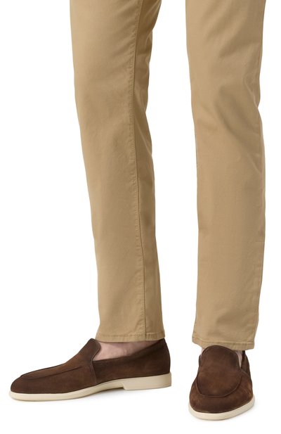 Замшевые лоферы malibu SANTONI, арт. MGAG18829TICSEAA, фото 3