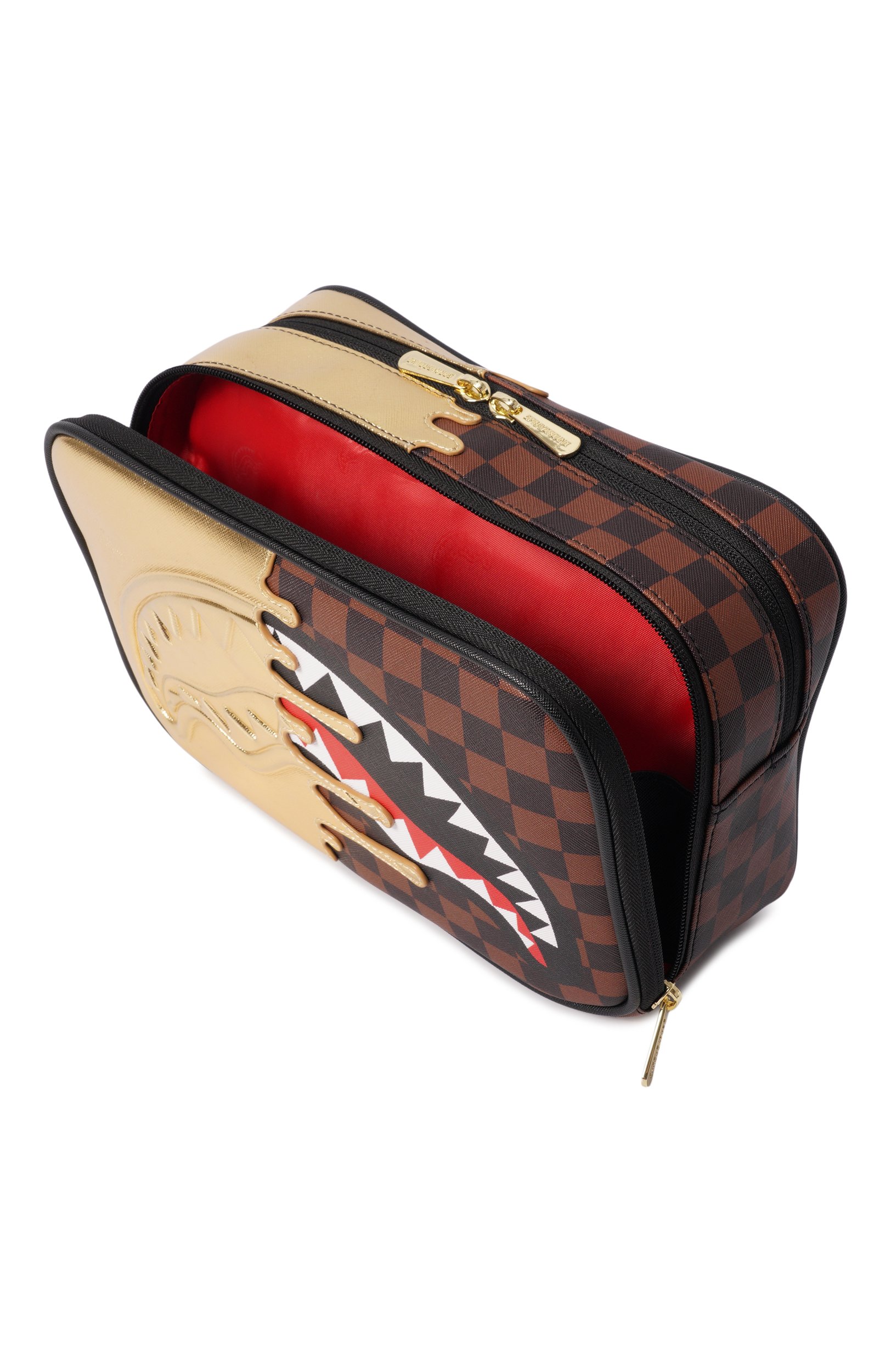 Косметичка SPRAYGROUND, арт. 910B9343NSZ/SHARKS IN PARIS G0LD DRIP T0ILETRY BRI, фото 3