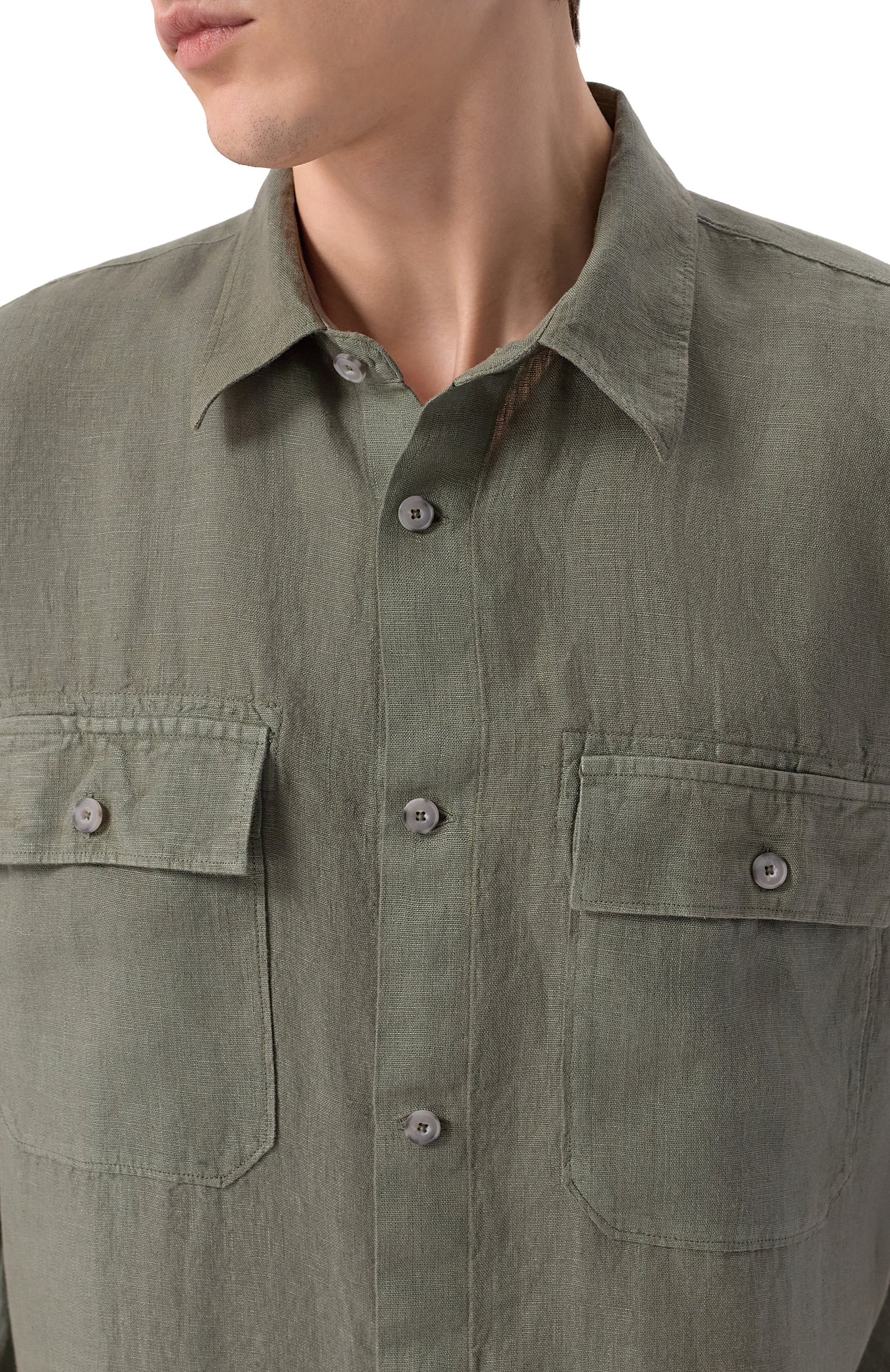 Льняная рубашка 120% LINO, арт. 33ALIM19SG/0115/000, фото 5