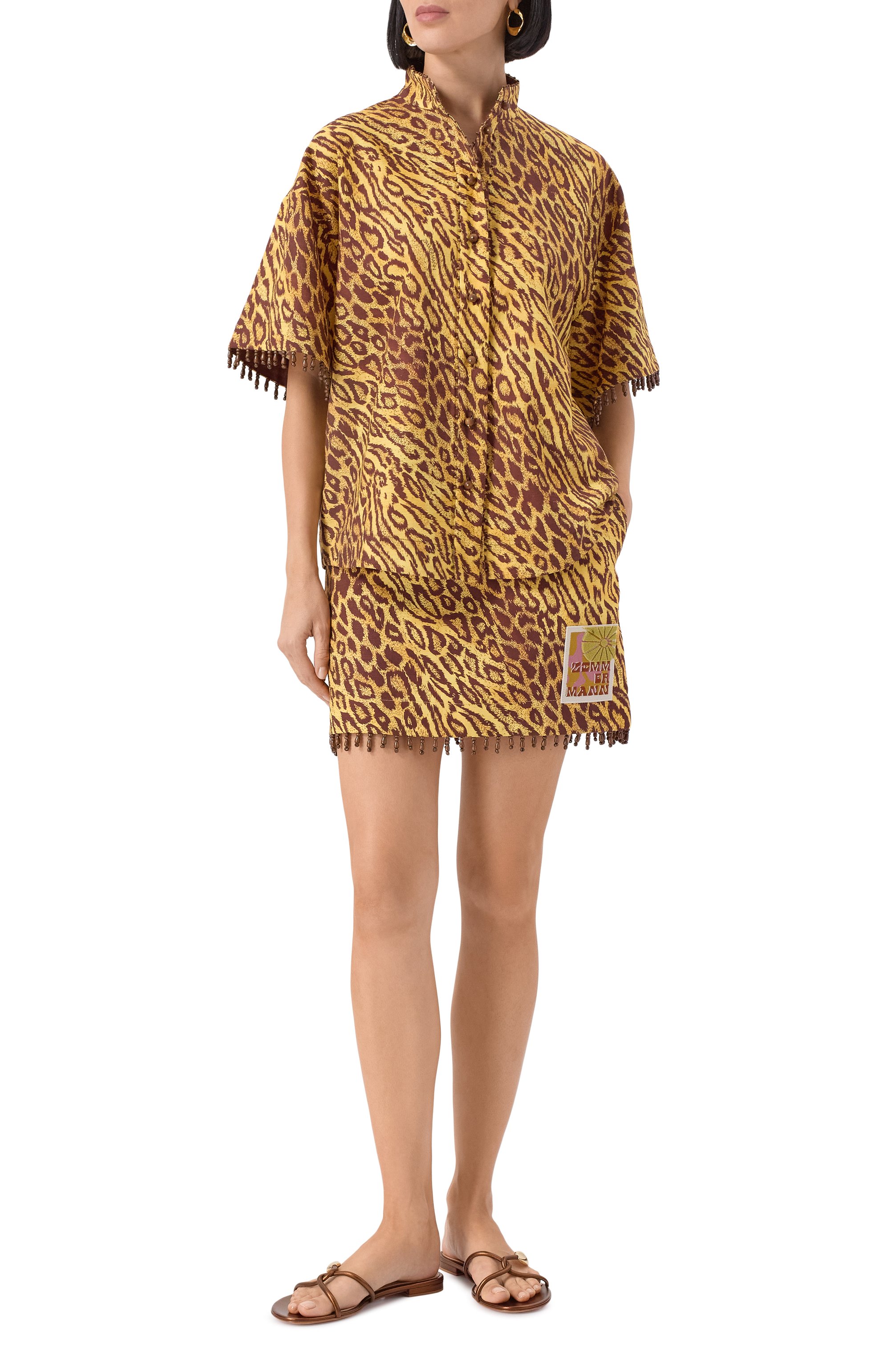 Хлопковая рубашка ZIMMERMANN, арт. 3780TSS254, фото 2