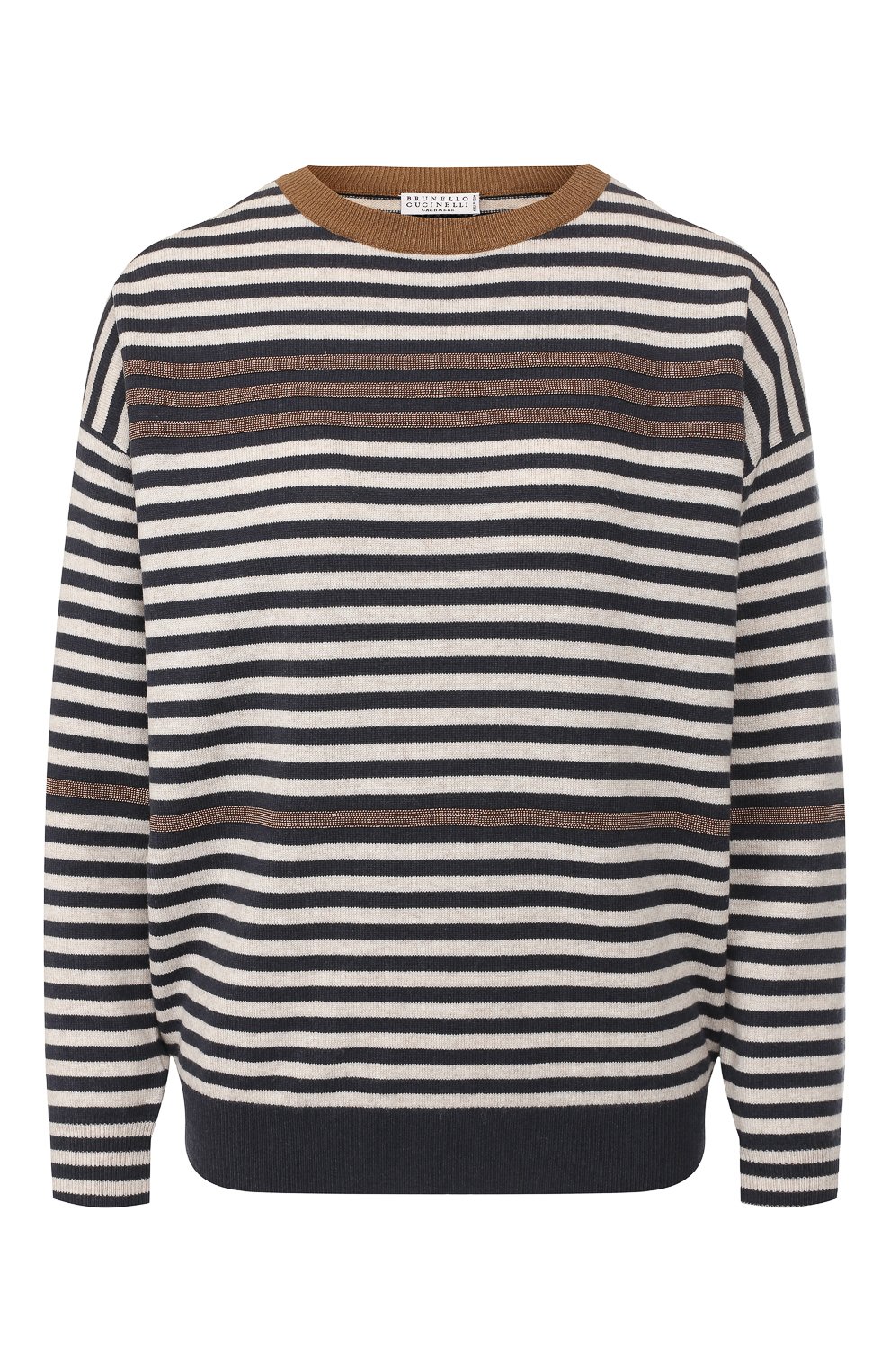 Пуловер в полоску BRUNELLO CUCINELLI, арт. M16178100P, фото 1